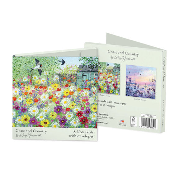 Pack of 8 Notecards - Coast and Country