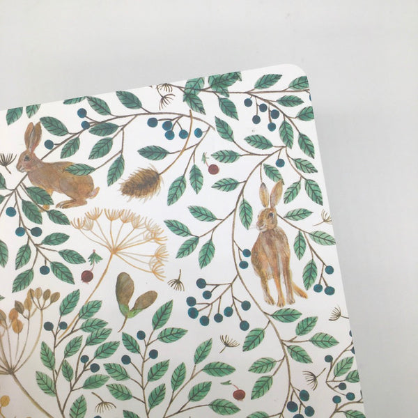 Elasticated Journal - Hares and Berries