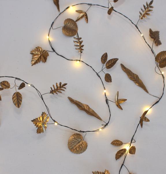 Gold Leaf Light Chain