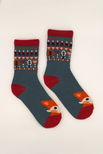 knitted fox socks 