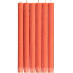 British Colour Standard Eco Dinner Candles Pack Orange
