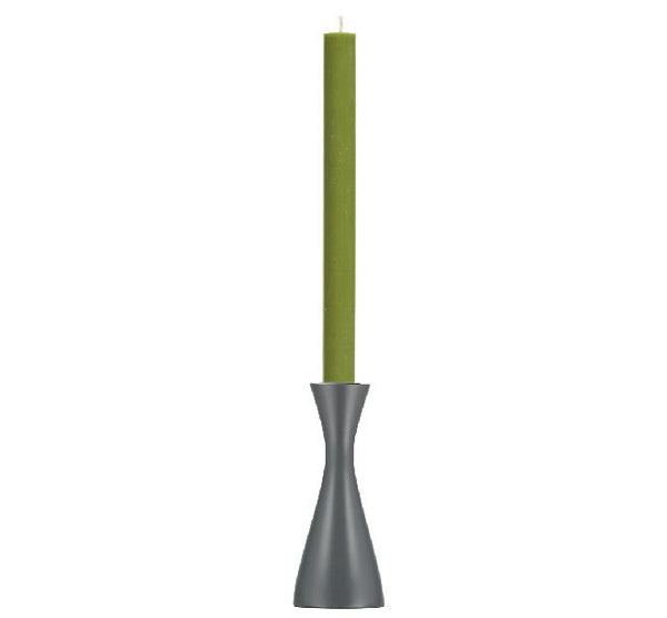 British Colour Standard Candleholder Medium Gunmetal Grey