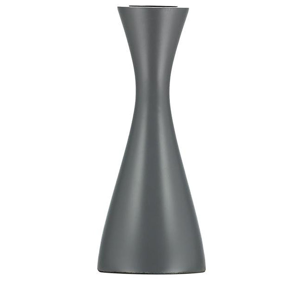 British Colour Standard Candleholder Medium Gunmetal Grey
