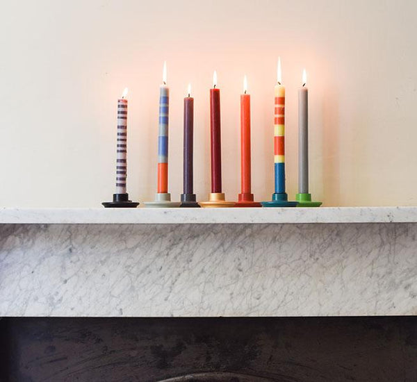 British Colour Standard Eco Dinner Candles Pack Orange