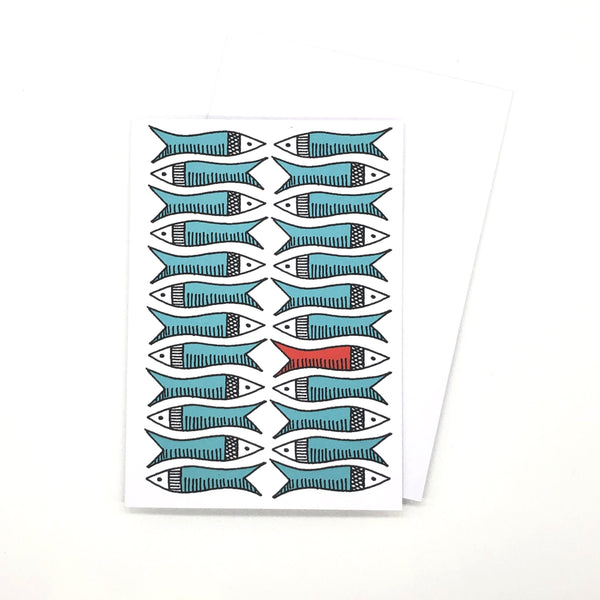 Greetings Card - Red Herring