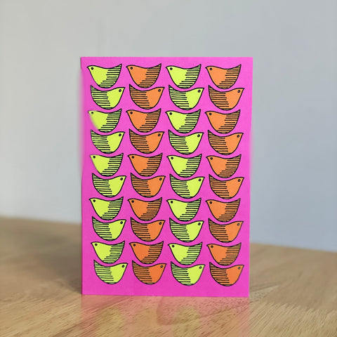 Greetings Card - Hot Birds