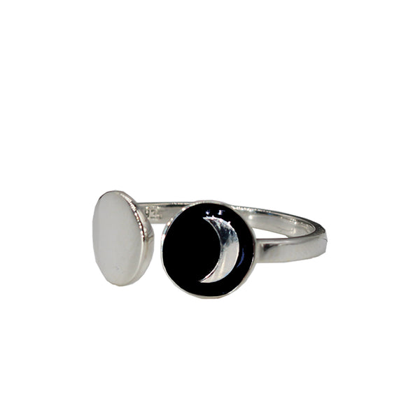 Black moon ring