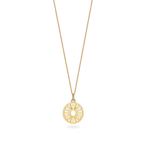 Flower Power Token Charm Necklace