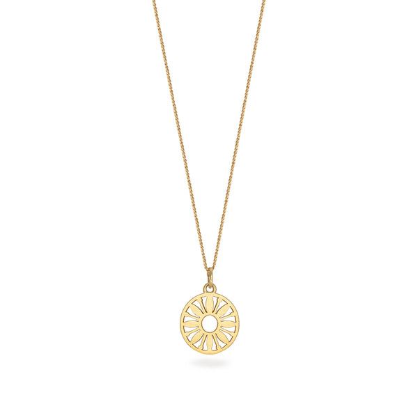 Flower Power Token Charm Necklace