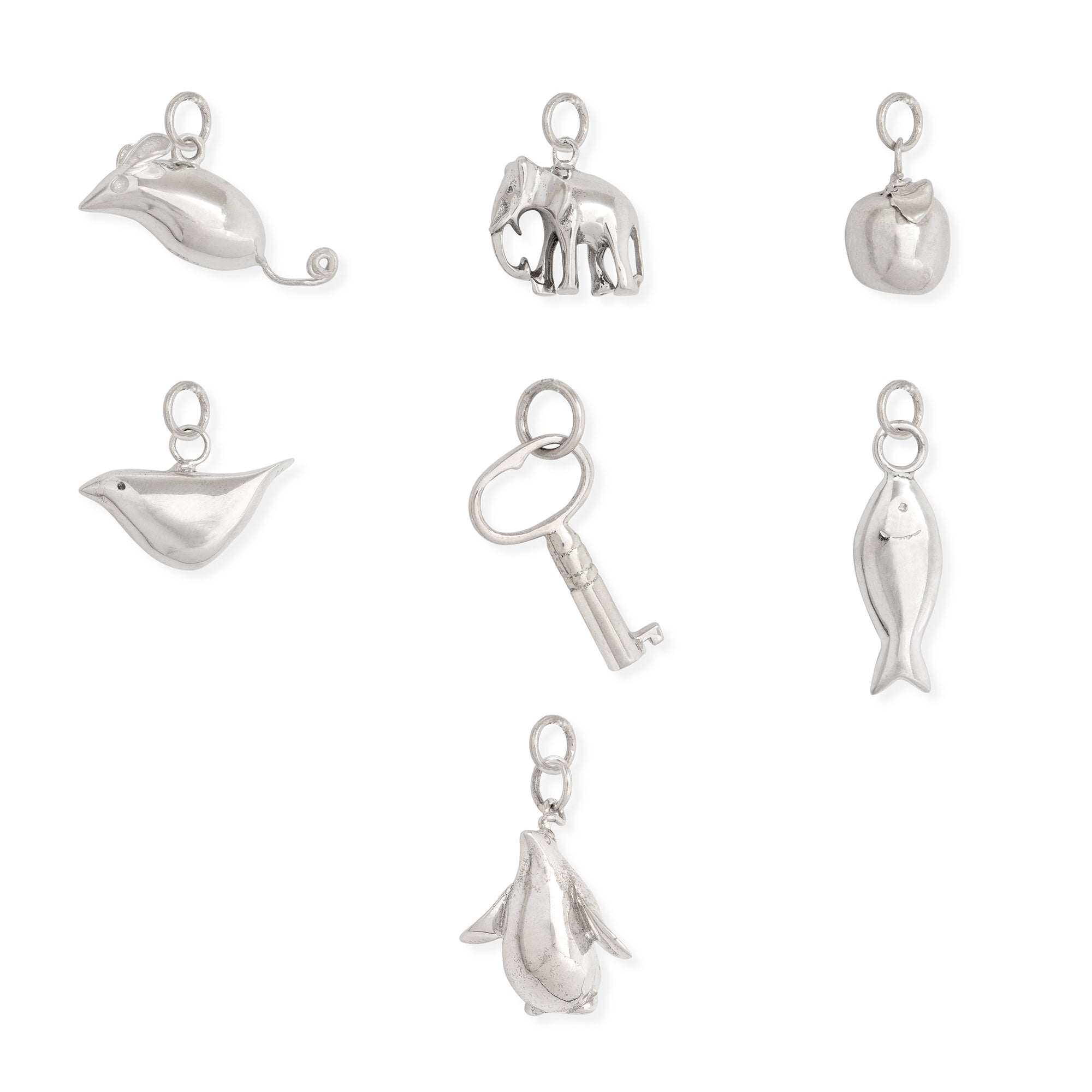 Medium Charm Sterling Silver