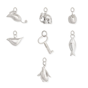 Medium Charm Sterling Silver