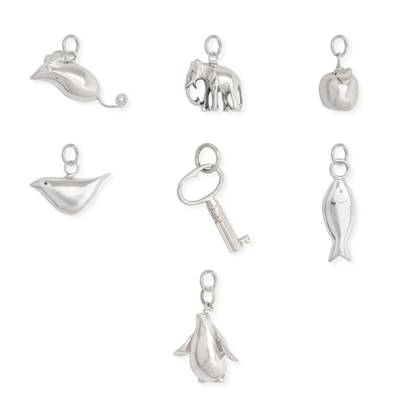 Medium Charm Sterling Silver