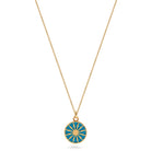 gold vermeil enamel pendant 