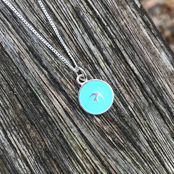 sea foam necklace on wood