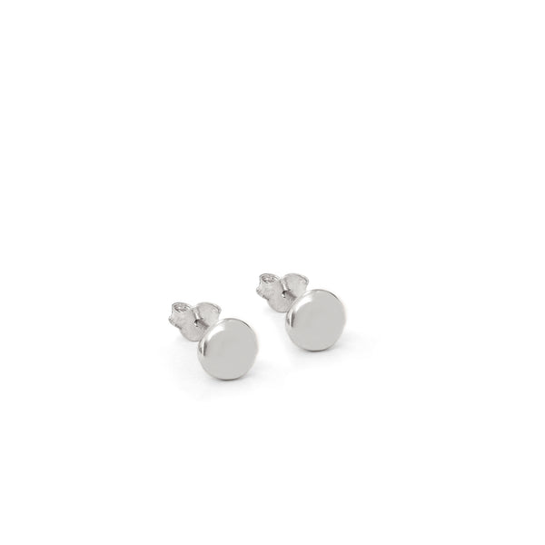 Blob Stud Earrings Sterling Silver