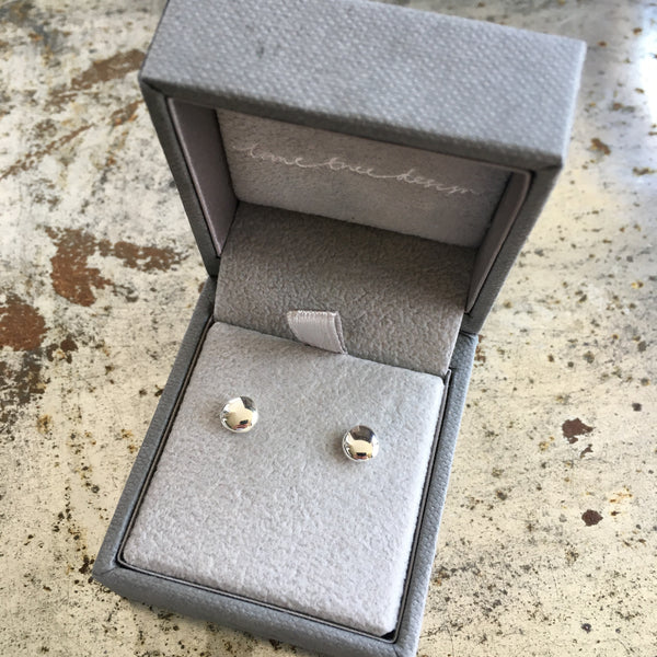 Blob Stud Earrings Sterling Silver