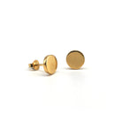 gold vermeil circle stud 