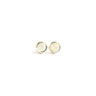 Mini Birthstone Stud Earrings Sterling Silver