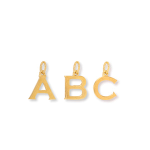 Letter Charm Gold Vermeil