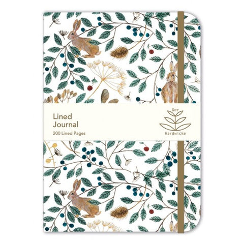 Elasticated Journal - Hares and Berries
