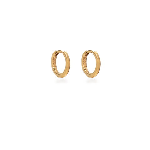 Huggie Hoop Earrings Gold Vermeil