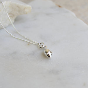 sterling silver mouse pendant necklace 
