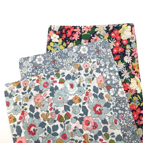 hankies set of 3 shades of grey 