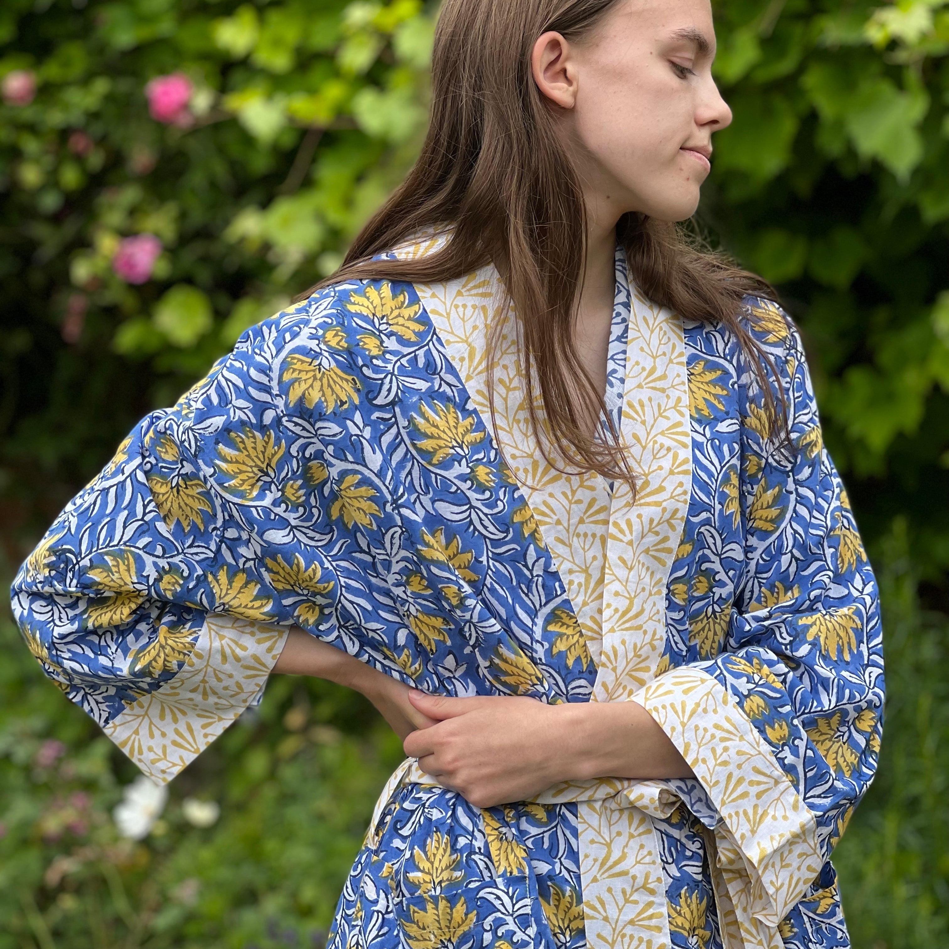 kimono robe dressing gown 