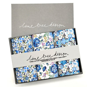 *NEW Gloria - 3 Hankies made with Liberty Fabric