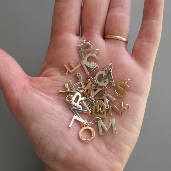 Letter Charm Gold Vermeil