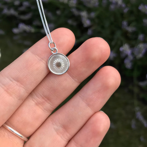 Sun Insert Medallion Necklace