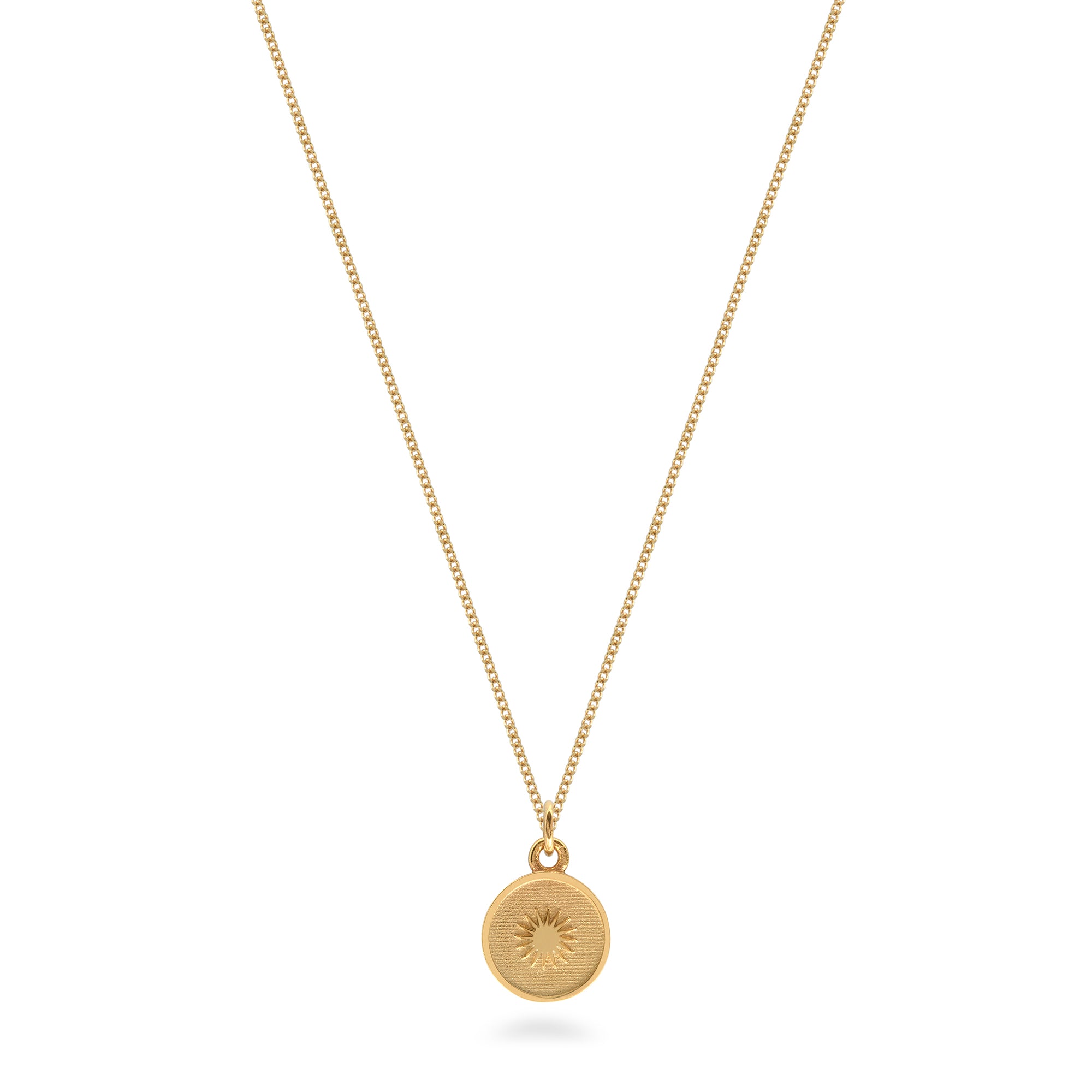Sun Insert Medallion Necklace