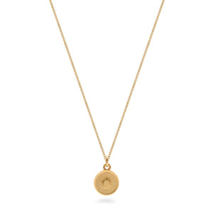 Sun Insert Medallion Necklace