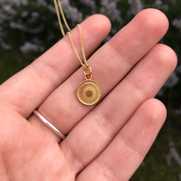 Sun Insert Medallion Necklace