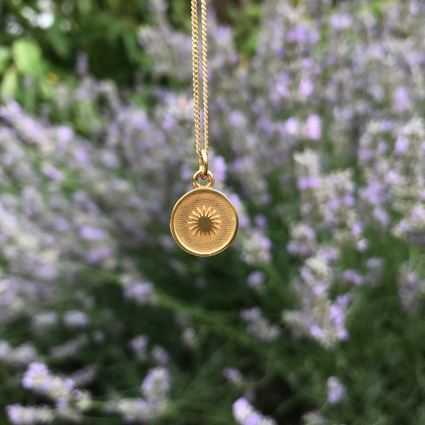 Sun Insert Medallion Necklace
