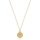 gold vermeil medallion in daisy design 