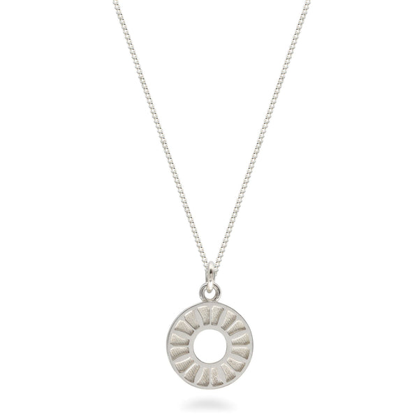 Flower Ring Medallion Necklace