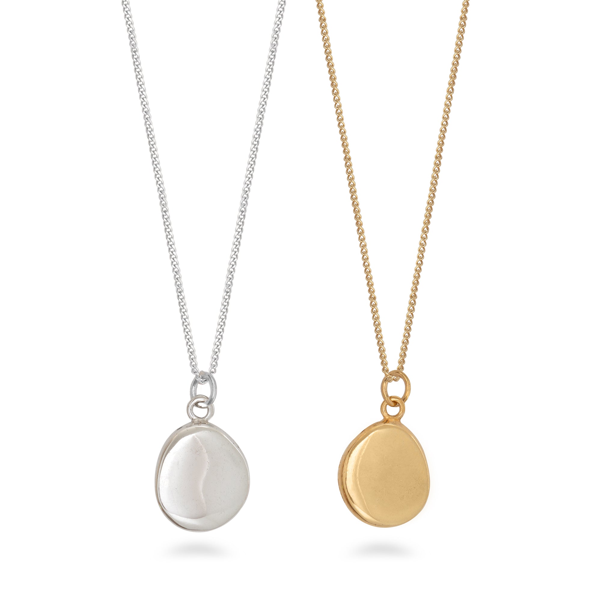 Blob Pendant Necklace Sterling Silver