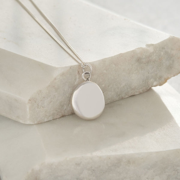 Blob Pendant Necklace Sterling Silver