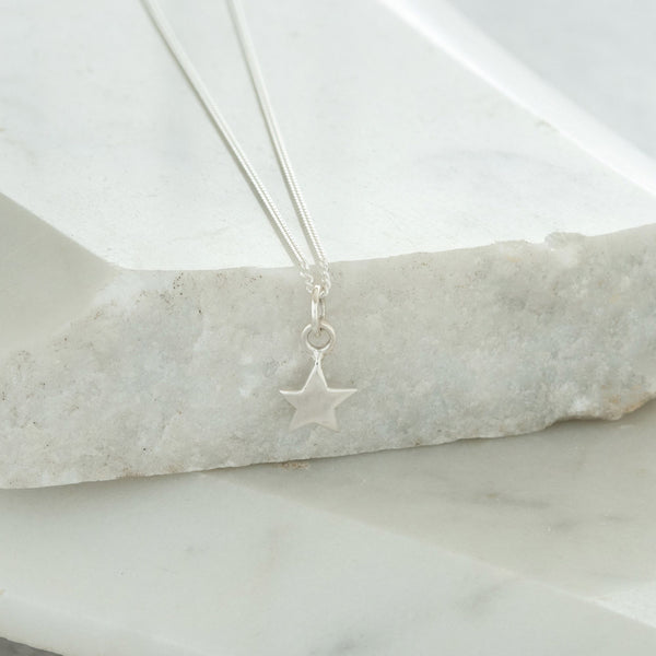 Star Charm Necklace Sterling Silver