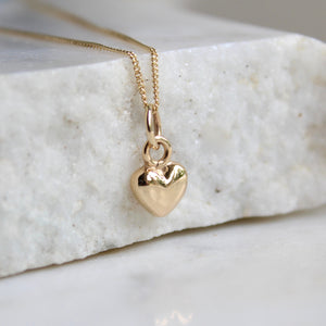 14ct gold heart necklace 