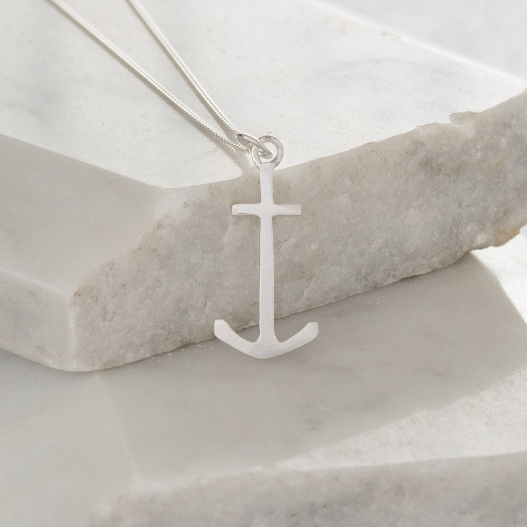 Silver new arrivals anchor pendant