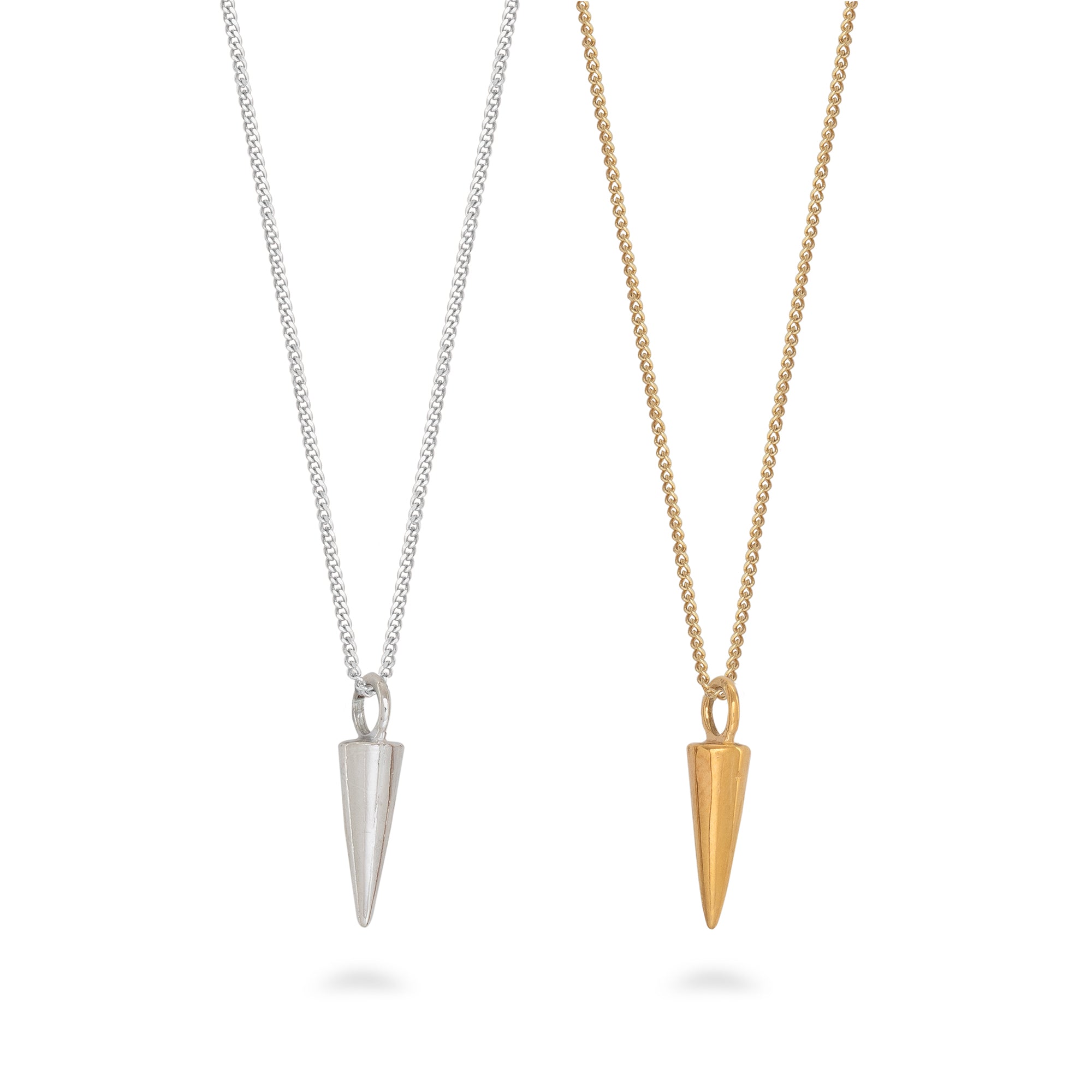Tiny Cornet Charm Necklace Gold Vermeil