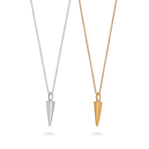Tiny Cornet Charm Necklace Gold Vermeil
