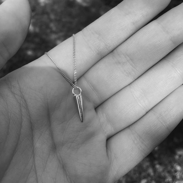 Tiny Cornet Charm Necklace Gold Vermeil