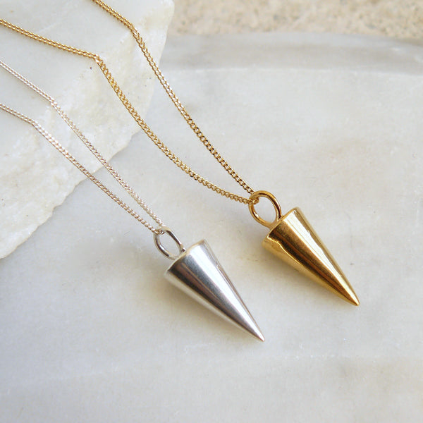 Sterling Silver Cornet Charm Necklace