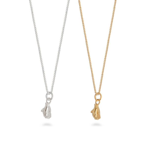 Tiny Penguin Charm Necklace Sterling Silver