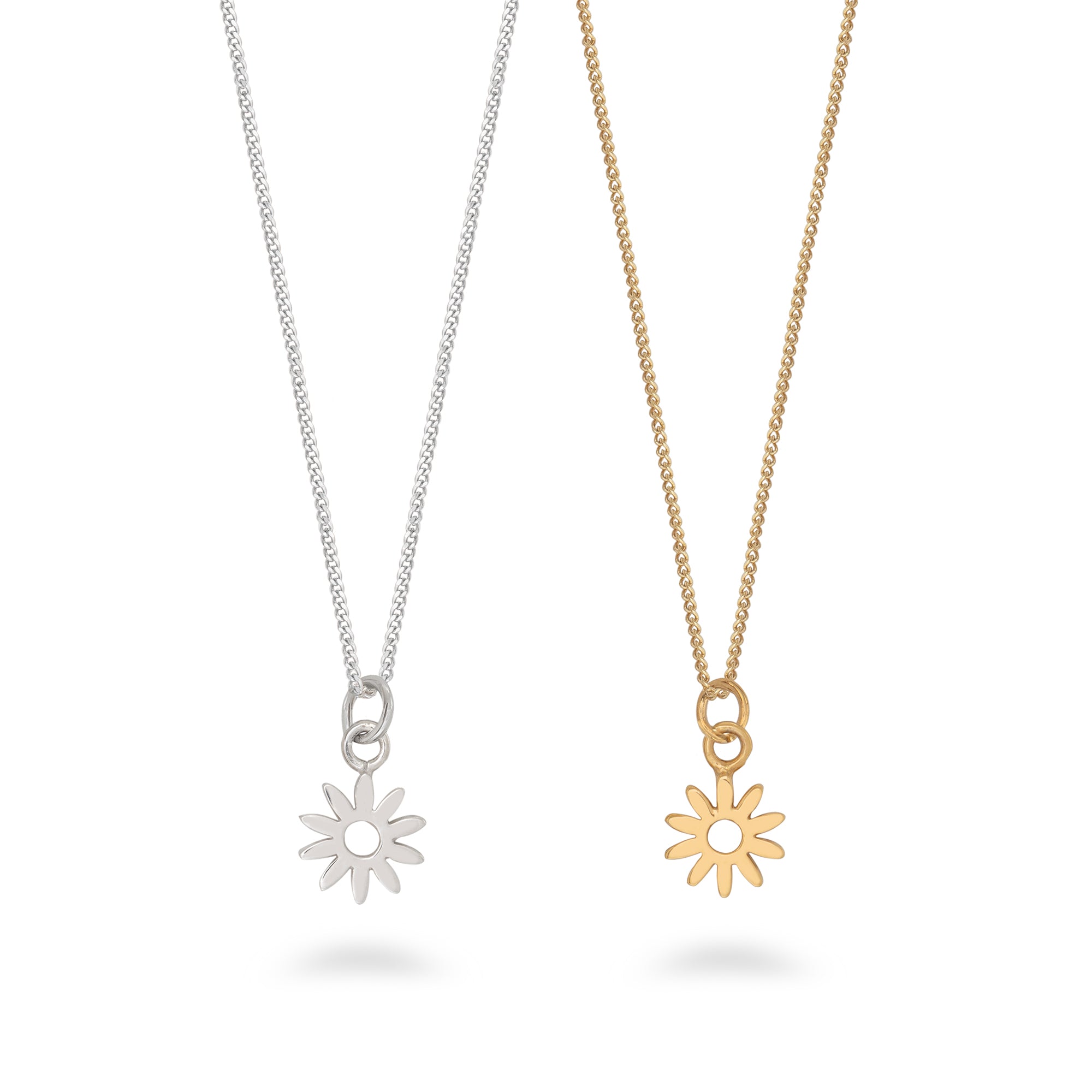 Tiny sales flower necklace