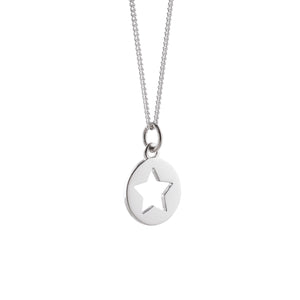 star cut out necklace 