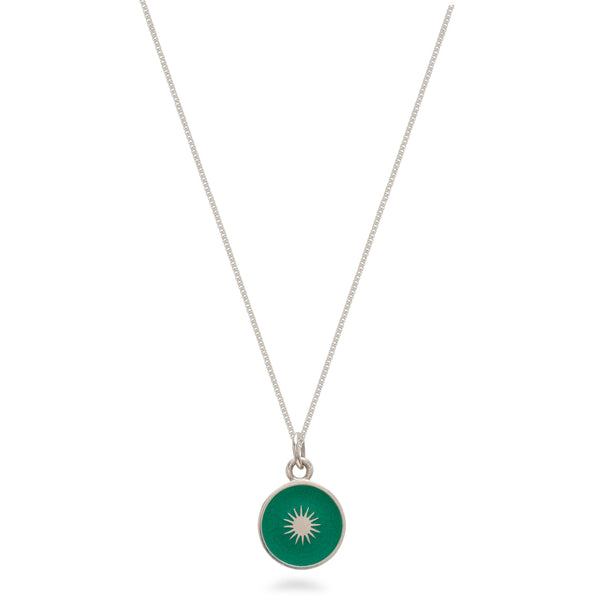 enamel sun pendant hanging 